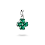 Thomas Sabo Zöld lóhere ezüst connect charm CC1326-699-6