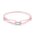 Thomas Sabo Rózsaszín állítható textil karkötő nyitható szemmel C1210-001-9-L24V