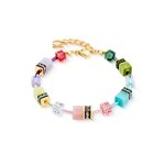 Coeur de Lion GeoCUBE arany-színes karkötő 2838/30-1584