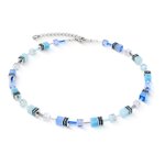 Coeur de Lion GeoCUBE halvány kék nyaklánc 2838/10-2007