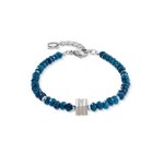 Coeur de Lion Nemesacél és kék jáde karkötő 3045/30-0717