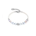 Coeur de Lion Wave cube kék-ezüst karkötő 3023/30-1039