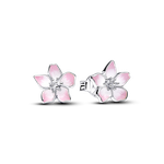 Pandora Cseresznye virág ezüst fülbevaló 294370C01