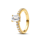 Pandora Szikrázó négyszögletes köves shine gyűrű 