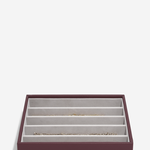 Stackers Bordó classic 5 fakkos ékszertálca 76869