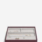 Stackers Bordó classic 4 fakkos ékszertálca 76866