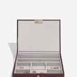 Stackers Bordó classic fedeles ékszer doboz 76863