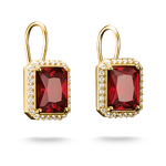 Thomas Sabo Arannyal bevont ezüst fülbevaló nyolcszögletű piros kővel H2338-414-10