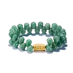 Thomas Sabo Aventurin gumis karkötő aranyozott dísszel A2215-414-6-L19