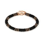 Nomination Instinctstyle rosegold-fekete karkötő 027938-102