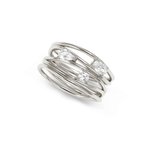 Nomination My rebel art széles ezüst gyűrű cirkóniával 