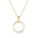 Nomination My rebel art aranyozott ezüst nyaklánc kör medállal 242807-012