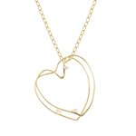 Nomination  My rebel art aranyozott ezüst nyaklánc nagy szív medállal 242808-012