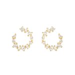 Nomination Colour wave aranyozott ezüst karika fülbevaló 149888-020