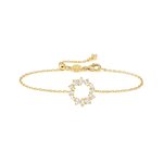 Nomination Colour wave aranyozott ezüst karkötő kör medállal 149881-020