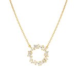 Nomination Colour wave aranyozott ezüst nyaklánc kör medállal 149884-020