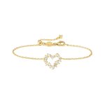 Nomination Colour wave aranyozott ezüst karkötő szív medállal 149882-020