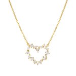 Nomination Colour wave aranyozott ezüst nyaklánc szív medállal 149885-020