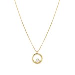 Nomination Dream Beats aranyozott ezüst nyaklánc kör medállal 242602-044