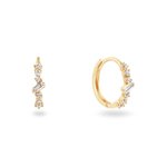 Jackie Gold Clifton 14K arany karika fülbevaló topázzal JKE26-640