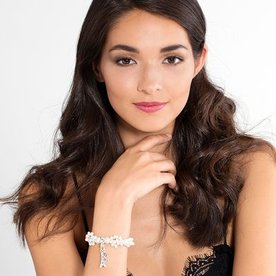 Thomas Sabo Többsoros tenyésztett gyöngy ezüst karkötő - X0060-082-14