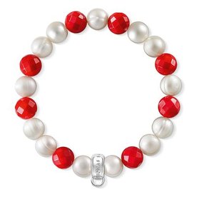 Thomas Sabo Bambuszkorall tenyésztett gyöngy ezüst karkötő - 