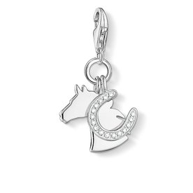 Thomas Sabo Lófej és patkó ezüst charm cirkóniával 1247-051-14 Thomas Sabo Lófej és patkó ezüst charm cirkóniával 1247-051-14