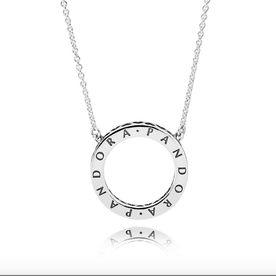 Pandora ékszer A PANDORA szívei ezüst nyaklánc cirkóniával 590514CZ-45