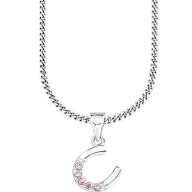 Ezüst kislány nyaklánc patkó medállal PLFS-38 Ezüst kislány nyaklánc patkó medállal PLFS-38