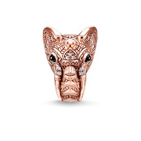 Thomas Sabo Elefánt 18K rozéarannyal bevont ezüst karma gyöngy K0266-527-40