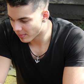 Thomas Sabo Horgony ezüst medál koponyával PE501-001-12