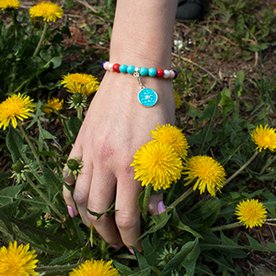 Thomas Sabo Türkiz virág karkötő szett - TKM0022