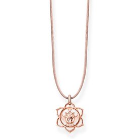 Thomas Sabo Állítható textil choker rozé csakra medállal LSKE010-898-19-L80