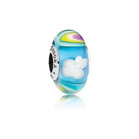 Pandora ékszer Szivárvány és felhők muránói üveg charm 797013