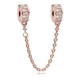 Pandora ékszer Rozé biztonsági lánc cirkóniával 786322CZ-05