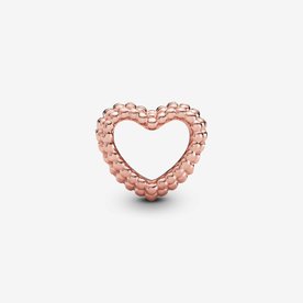Pandora ékszer Gyöngyös szív rozé charm 787516