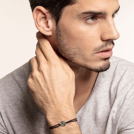 Thomas Sabo Textil karkötő ezüst lappal gyöngyházzal LS084-907-11-L22
