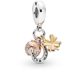 Pandora ékszer Szerencsehozó apróságok függő charm 798717C01 Pandora ékszer Szerencsehozó apróságok függő charm 798717C01