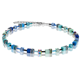 Coeur de Lion GeoCUBE türkiz kék nyaklánc - 2838/10-0705