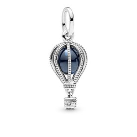 Pandora ékszer Kék hőlégballon ezüst charm 798064NMB