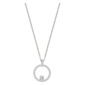 Swarovski Ezüst színű nyaklánc swarovski kör medállal 5198686
