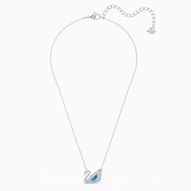 Swarovski Táncoló hattyú nyaklánc kék swarovski kristállyal 5533397