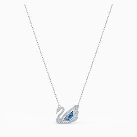 Swarovski Táncoló hattyú nyaklánc kék swarovski kristállyal 5533397