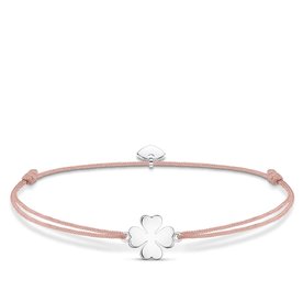 Thomas Sabo Drapp textil karkötő ezüst lóherével LS120-173-19-L20