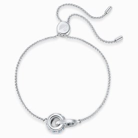 Swarovski Állítható karkötő kék és fehér kristályokkal 5537123