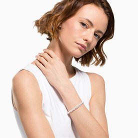 Swarovski Treasure gyöngy karkötő kristályokkal 5563291