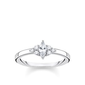 Thomas Sabo Ezüst vintage gyűrű csiszolt cirkónia kövekkel 