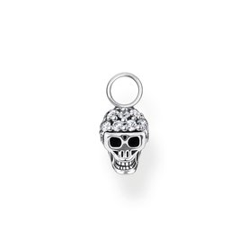Thomas Sabo Fél pár ezüst koponya fülbevaló dísz cirkónával EP012-643-14