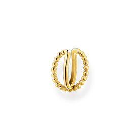 Thomas Sabo Fél pár aranyozott ezüst átlós bogyós fülgyűrű EC0023-413-39