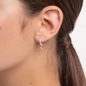 Thomas Sabo Fél pár mini ezüst karika fülbevaló cirkóniával CR658-051-14